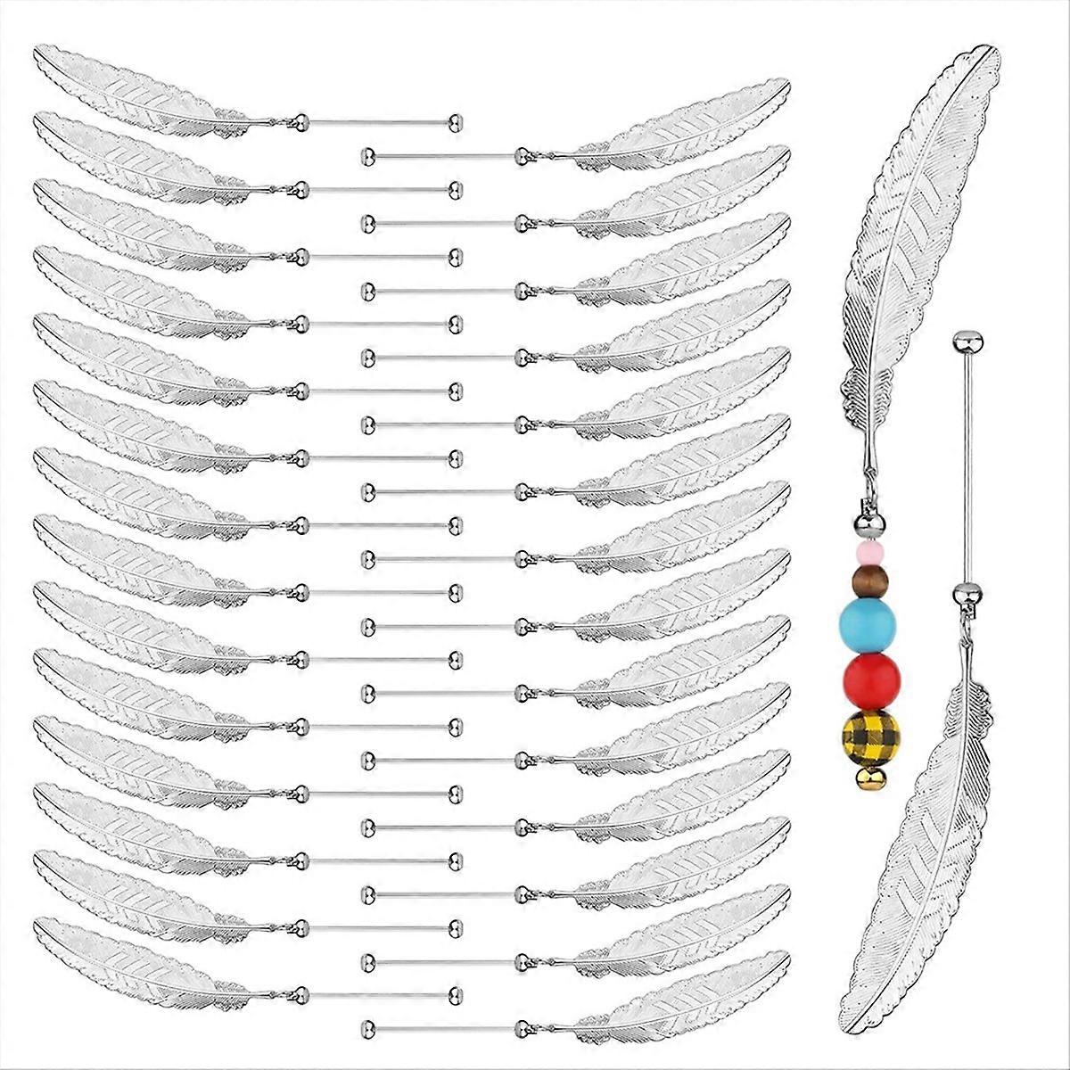 30pc DIY Beadable Bookmarks,A