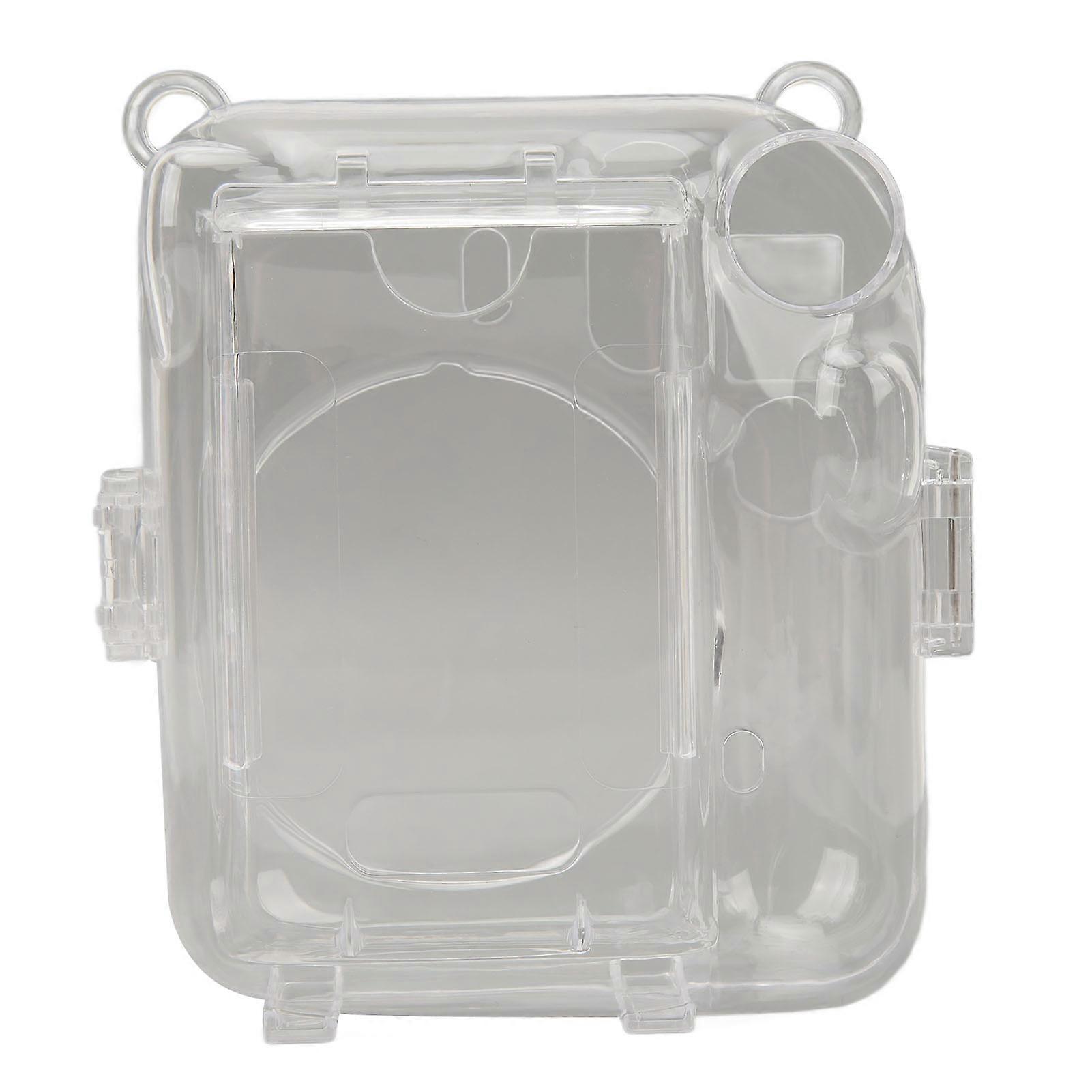 Instant Camera Case Kit Shoulder Strap Sticker Camera Case Durable Camera Protective Clear Case for Instax Mini 12 Green 