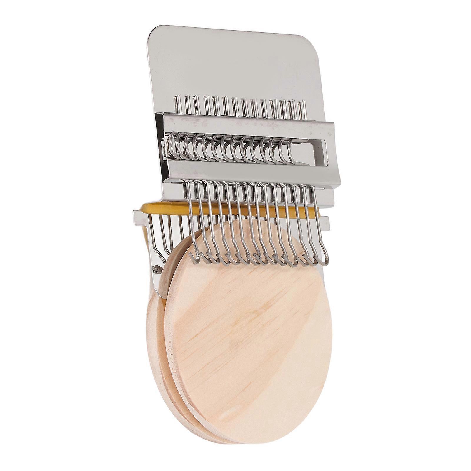 Darning Loom Weave Tool Small Weaving Loom Kit with 14 Hooks 1 Needle for Hand Knitting DIY Crafts 