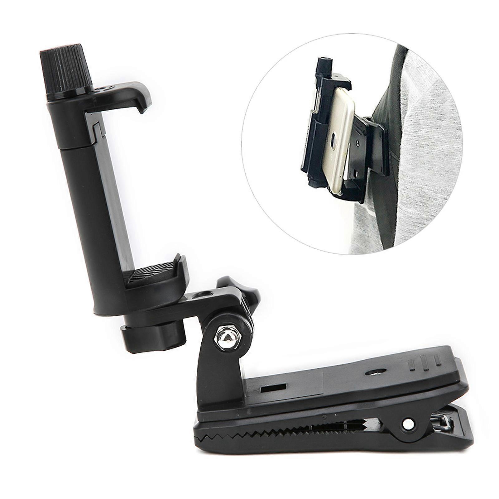 Action Camera Clip Backpack Phone Clamp 360 Degree Rotation for GOPRO