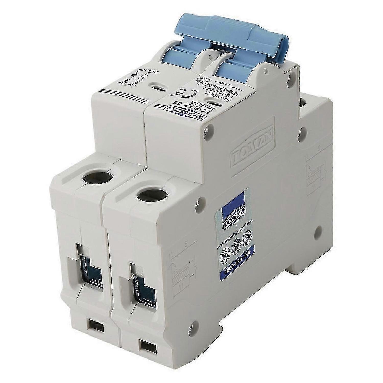 2P 1000V DC Mini Circuit Breaker for Solar PV Systems - DC MCB Protection for Solar Panels