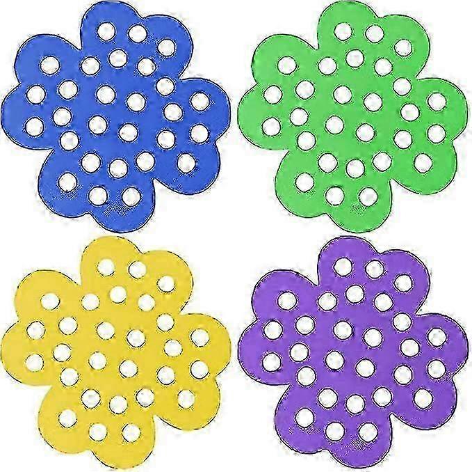 Bee Watering Station, Pack of 4 Honeycomb Floating Island for Bees, Weather Resistant Pollinator Watering Station for Bee Cups