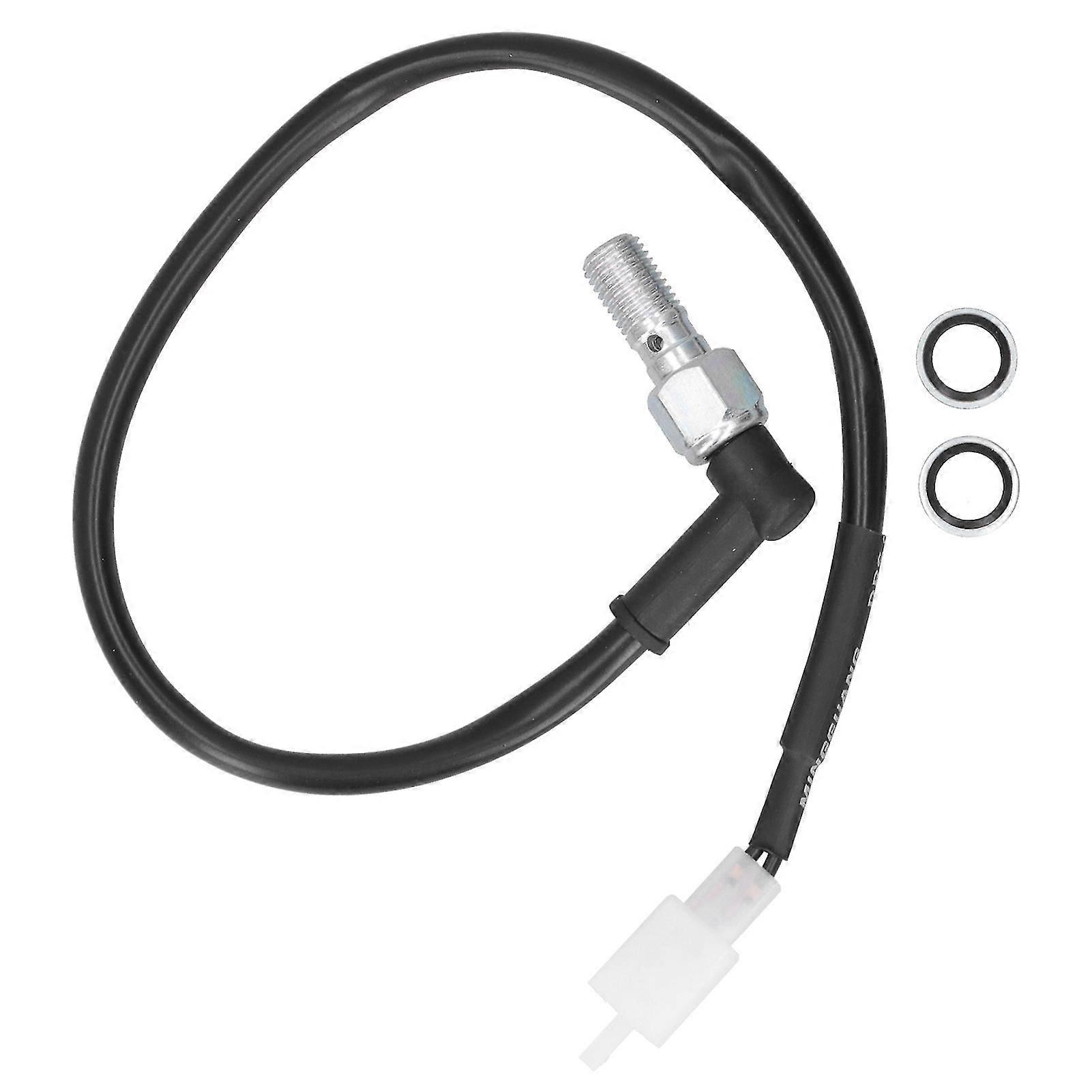 Motorcycle Hydraulic Brake Light Switch M10*1.25 Threaded with Plug Durable Compatibility Easy Installation Reliable Performance Enhanced Safet