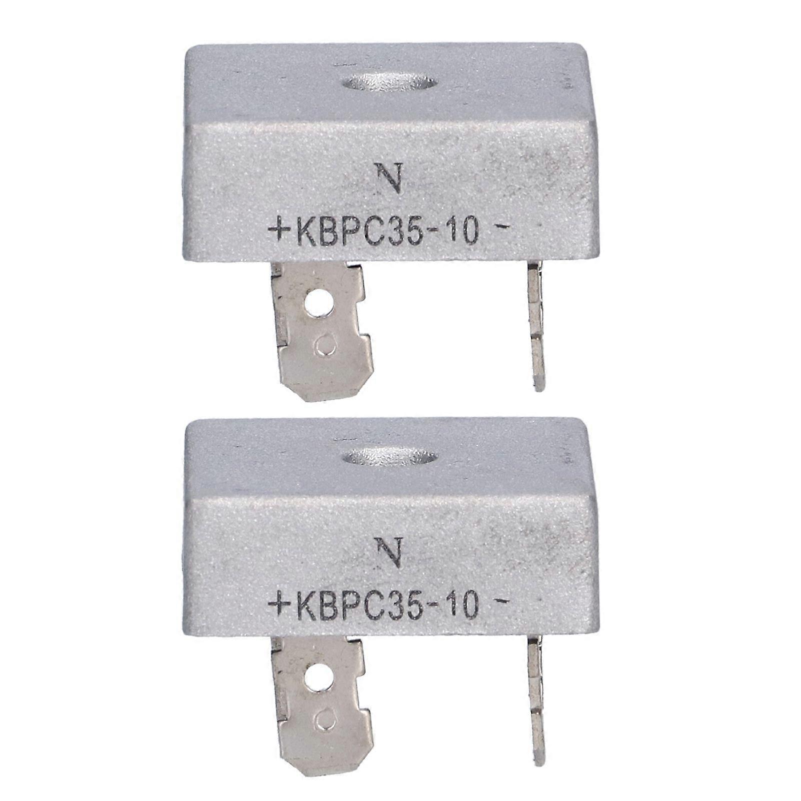 2Pcs Bridge Rectifier Diode 4 Terminal Accessory for Gasoline Generator KBPC3510SH