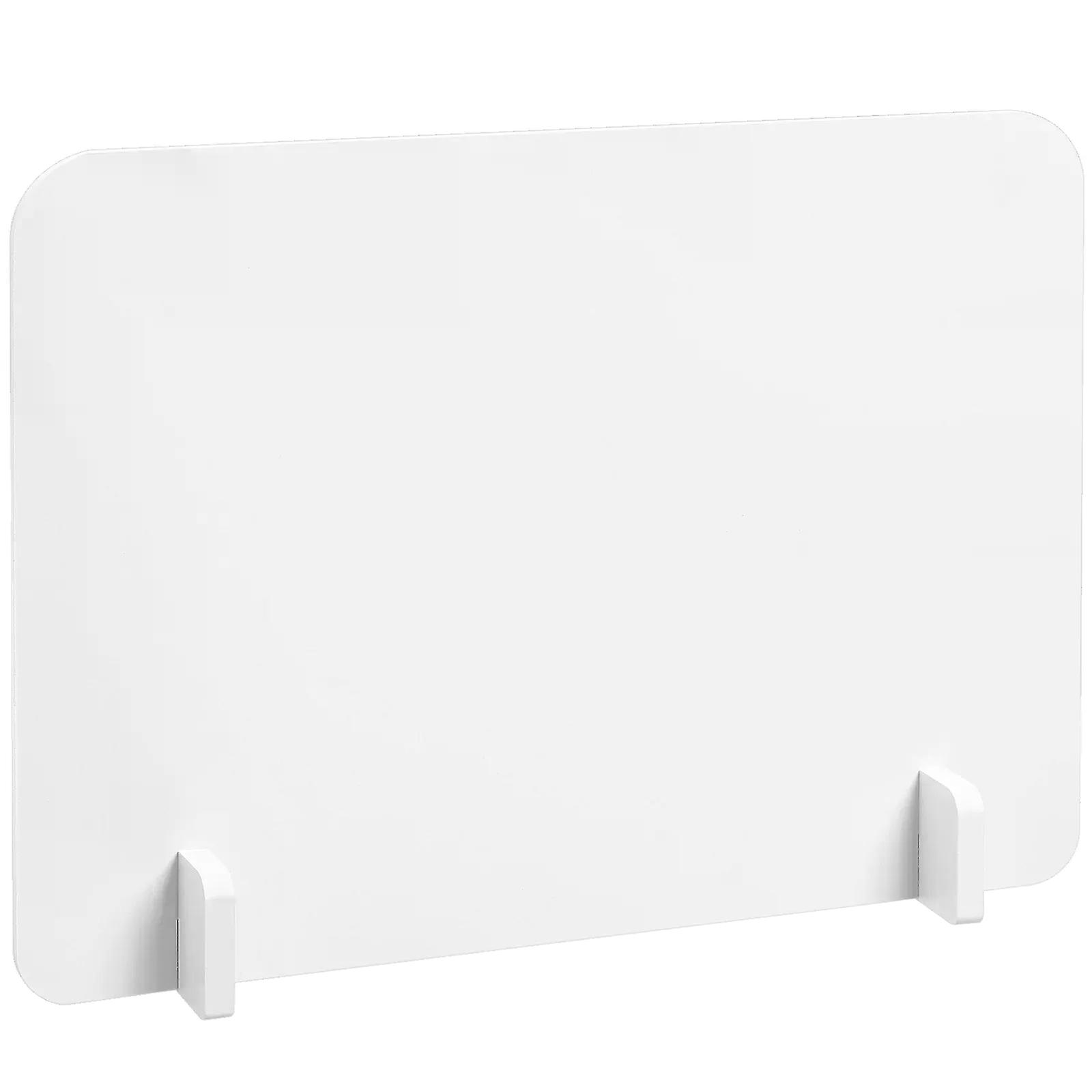 Round Edge PVC Anti Droplet Partition Board For Office Hardware Separate Guard Isolation Student Desktop Clamps Panel