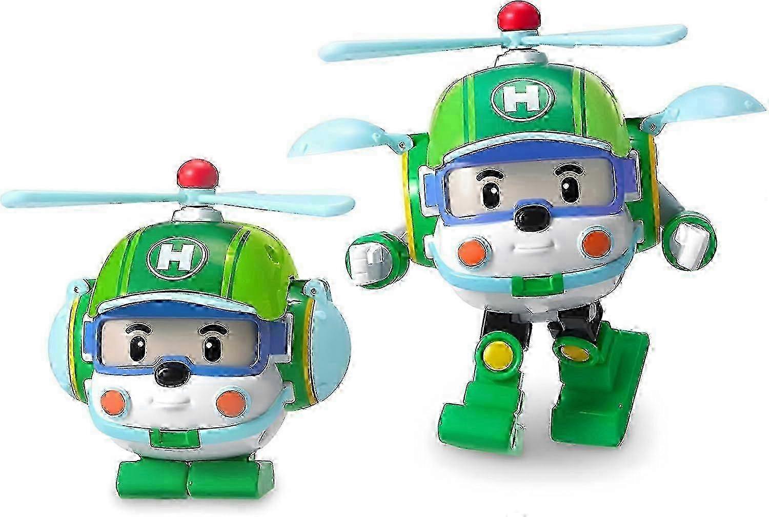 Robocar Poli Transforming Robot Helly 4" Helicopter Toy Figure Rescue Vehicle Playset