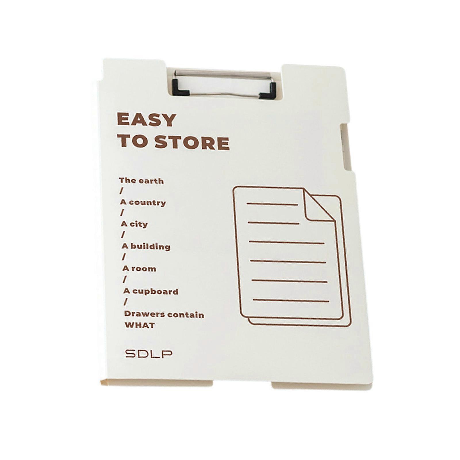 Multipurpose Flipping Clipboard High Capacity Document Organiser Writing Board for Office School File Organization Multicolor