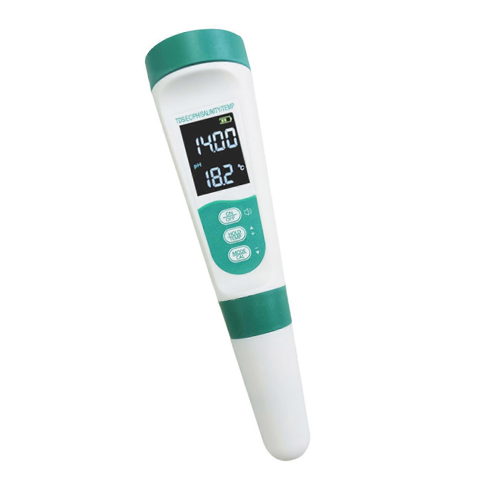 Multifunction Water Tester 5 Parameters Particles Hydrogenium Ionisation Activity E-commerce Saltyness Constructed in Voice Structure Immediate