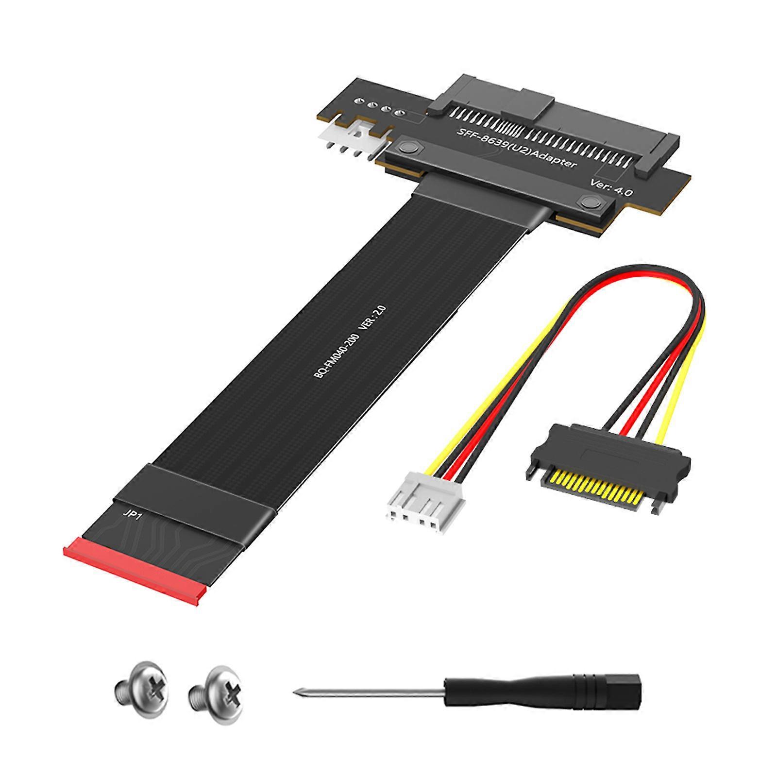 PCIe version Consistent YOU.2 Solid Link Card For METER.2 2280 Motherboards Delivers 64Gbps Transfer Speed Multicolor