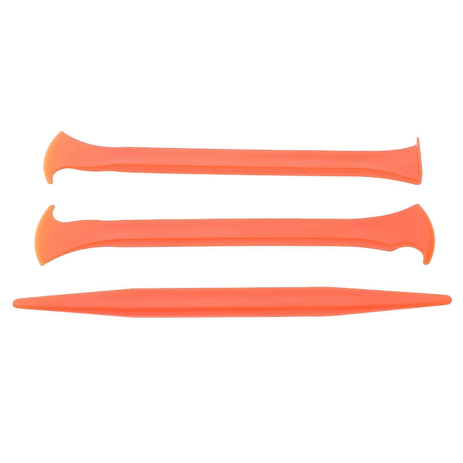 Car Vinyl Wrap Tools Kit for Craft Installation 3Pcs Orange Plastic