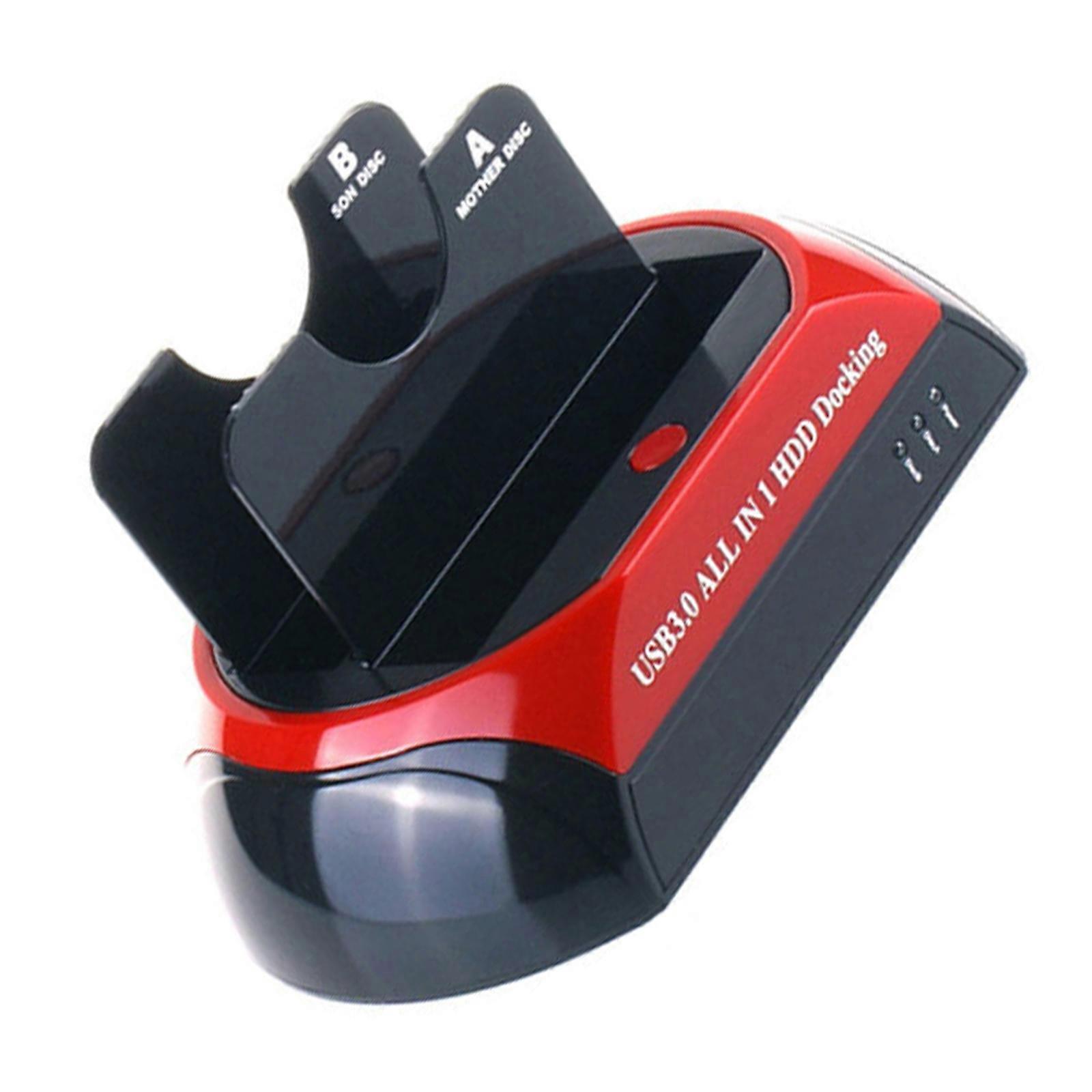 Lay Flat USB 3.0 to SATAs Docking Station for Desktop 2.5"/3.5" Hard Drive Support UASP Multicolor