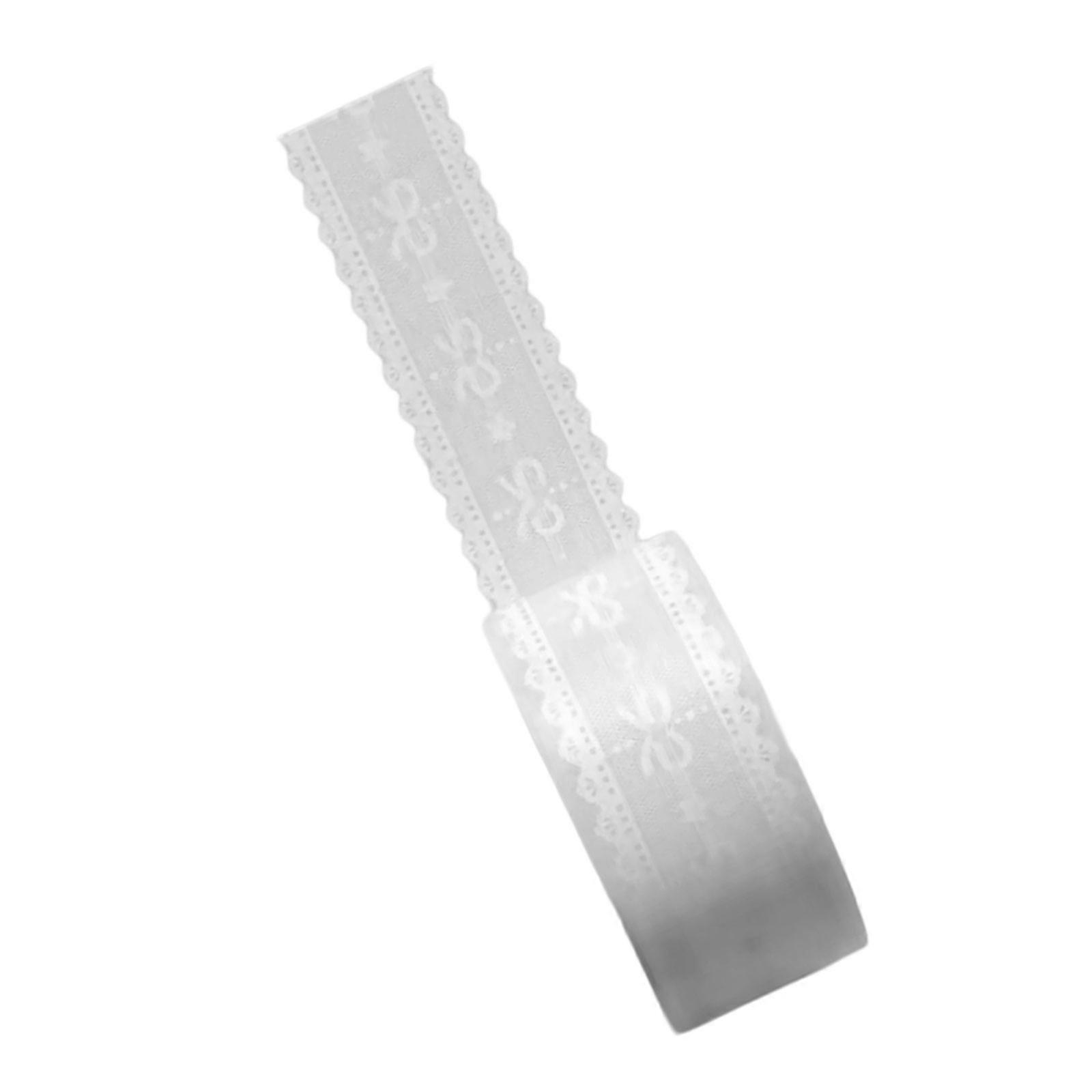 100M Decorative Lace Design Clear Adhesive Roll Craft Office Use Strong Materials Secure Hold Artistic Packaging Tape Multicolor