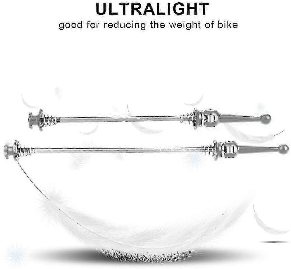 Titanium Quick Release Bicycle Skewers for MTB Road Bike,Silver szrh