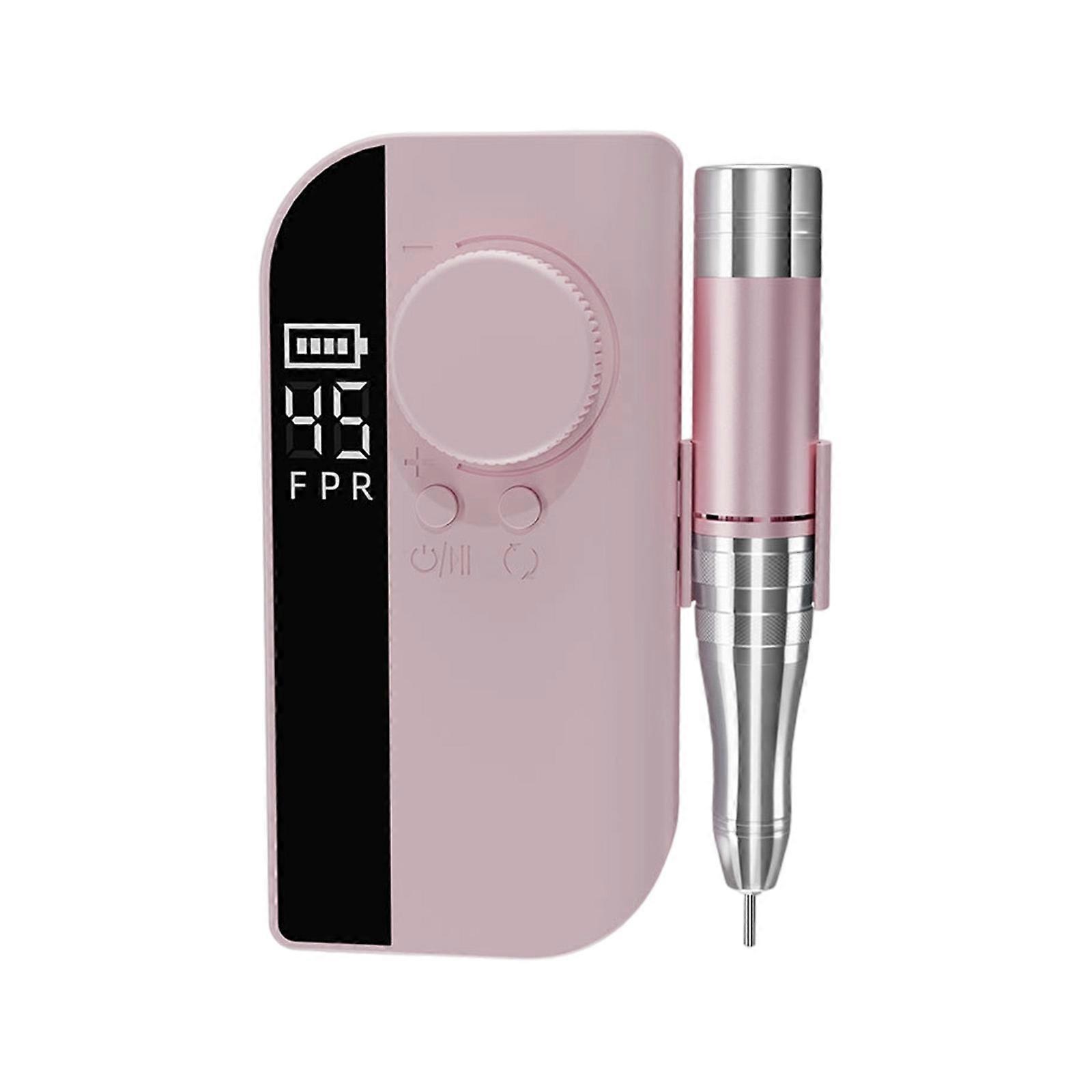 ABS Metal Unguis Care Device combined Charging Institution And Manicuring Tool Direct current Go Rudiments  Pink