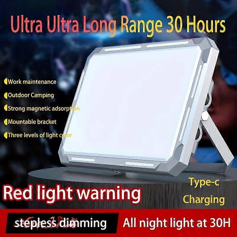 1pc Led Work Light, Type-C Charging Flashlight, Multifunctional Waterproof Light For Outdoor Camping Tent