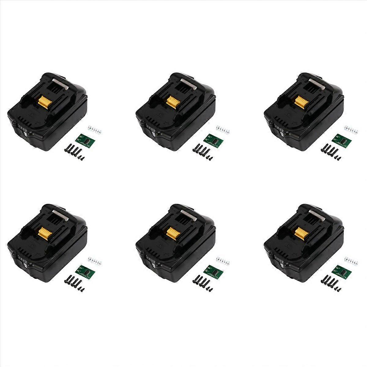6X Plastic Case Nesting Single Cell Protection Detection Protection Board PCB for 18V Battery BL1840