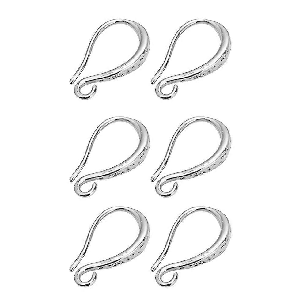 Silver Earring Hooks for DIY Ear Hook Use 3Pair Earring Making Hooks