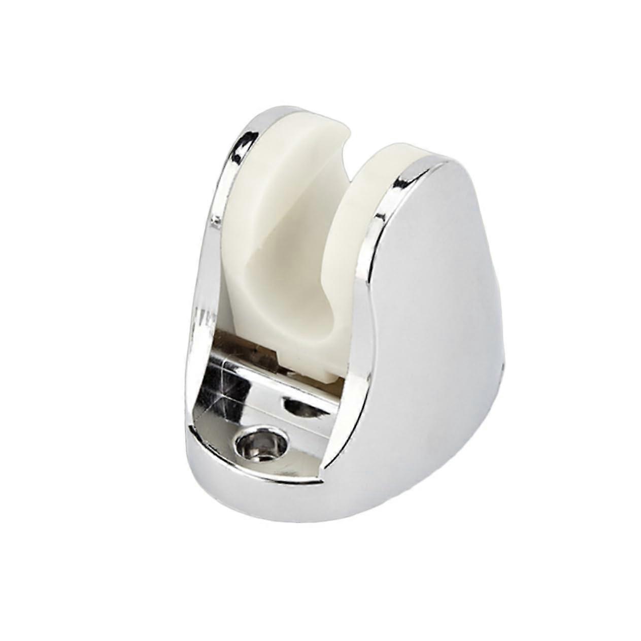 Adjustable ABS Shower Head Holder with Suction Cup Chrome Finish for Bathroom Wall Mount Handheld Use