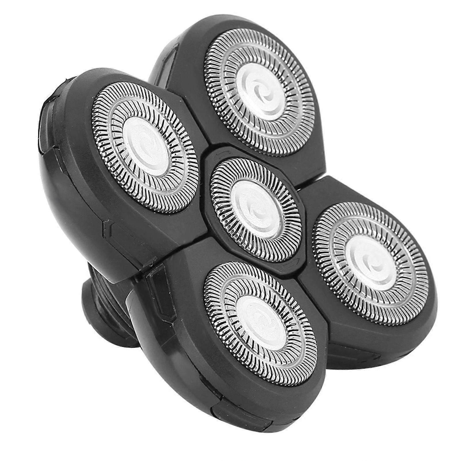 Electric Beard Shaver 5 Blade Rotating Head Waterproof Accessory Replacement