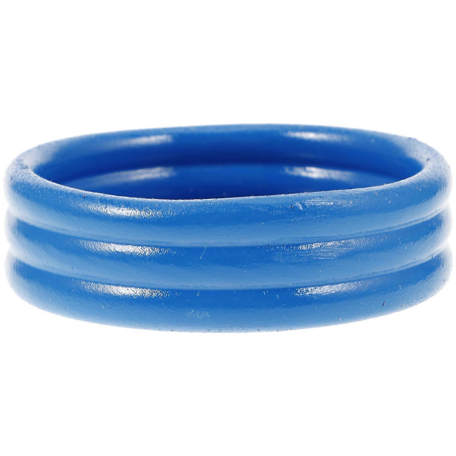 인형집 장식용 파란색 수지 수영장 미니어처