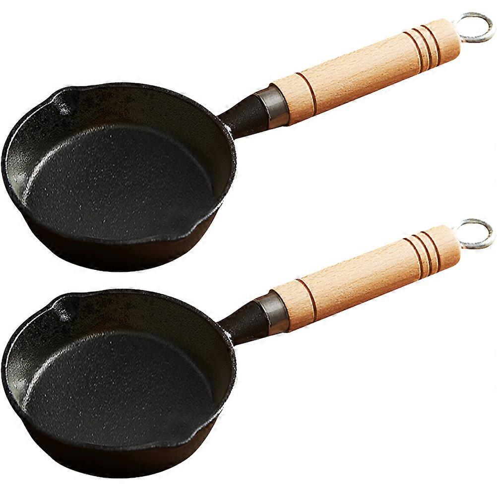 Small Pour Oil Pot Cast Melting Pan for Kitchen Use 2Pcs