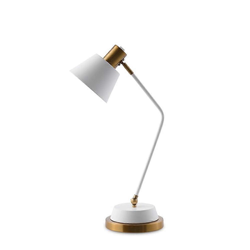 Modern Desk Lamp with Adjustable Focused Lighting, Black and White for Home Office or Bedroom