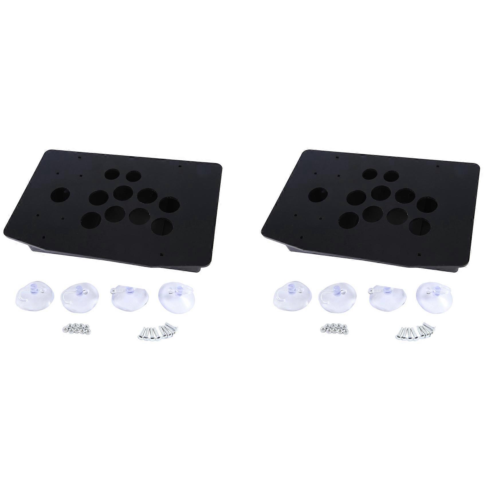 2X Arcade Joystick Acrylic Panel Case for Arcade Game Machine DIY Can Be Installed Joystick Button for Retro Video Game