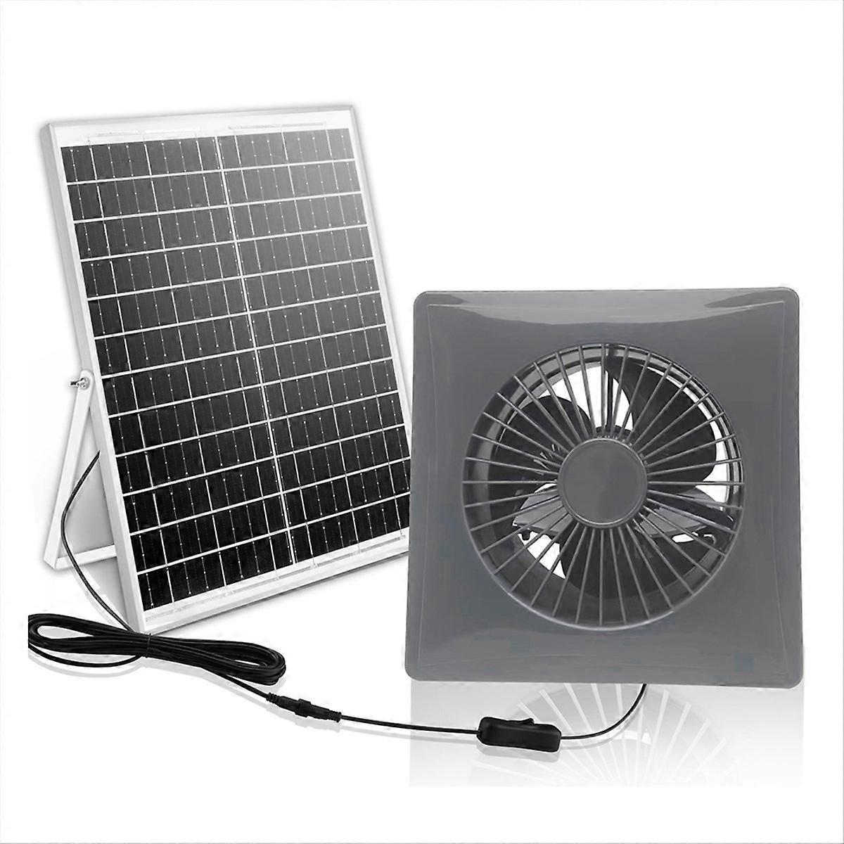 Ventilation 4Inch High-Speed Solar Silent Fan A