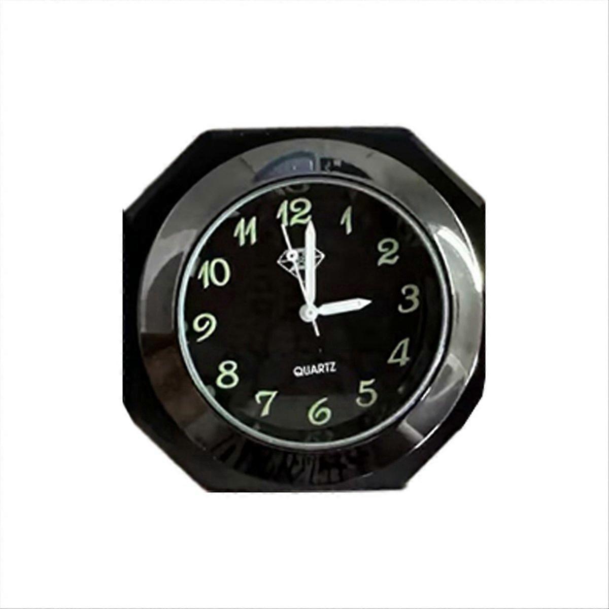 Motorcycle Clock Waterproof Mount Quartz Clock Watch Black