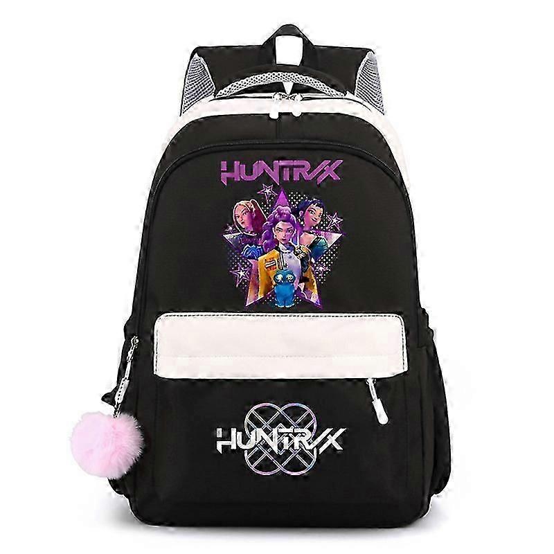 Skolryggsäck för studenter KPop Demon Hunters Daily Bagpack 2025 Heta filmtrycksryggsäckar för flickor och pojkar Laptopväska med USB-port