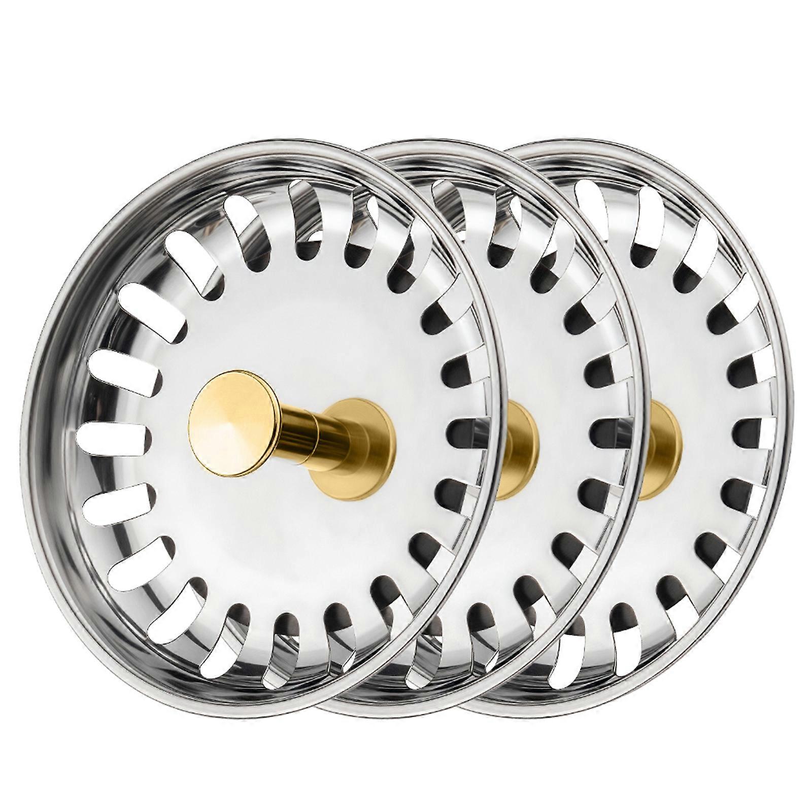 Rust Proof Kitchen Sink Plugs with Fast Drainages Universal Basin Drain Stoppers Simple Installation for 8MM Drain Hole Multicolor