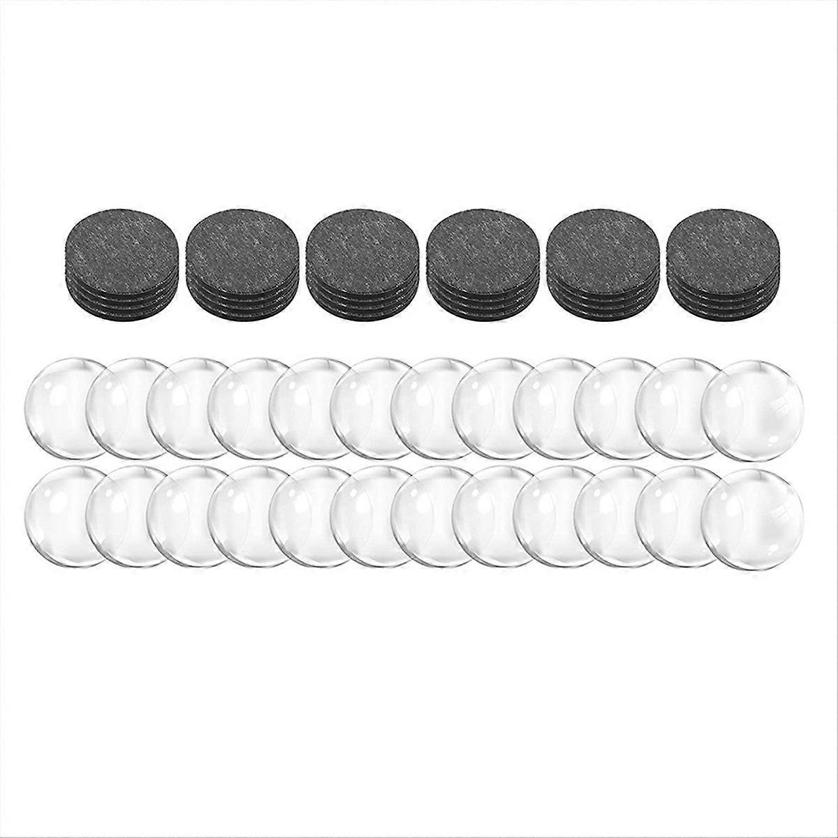 24 Set Craft Fridge Magnet Glass Ceramic Magnet with Adhesive Backing