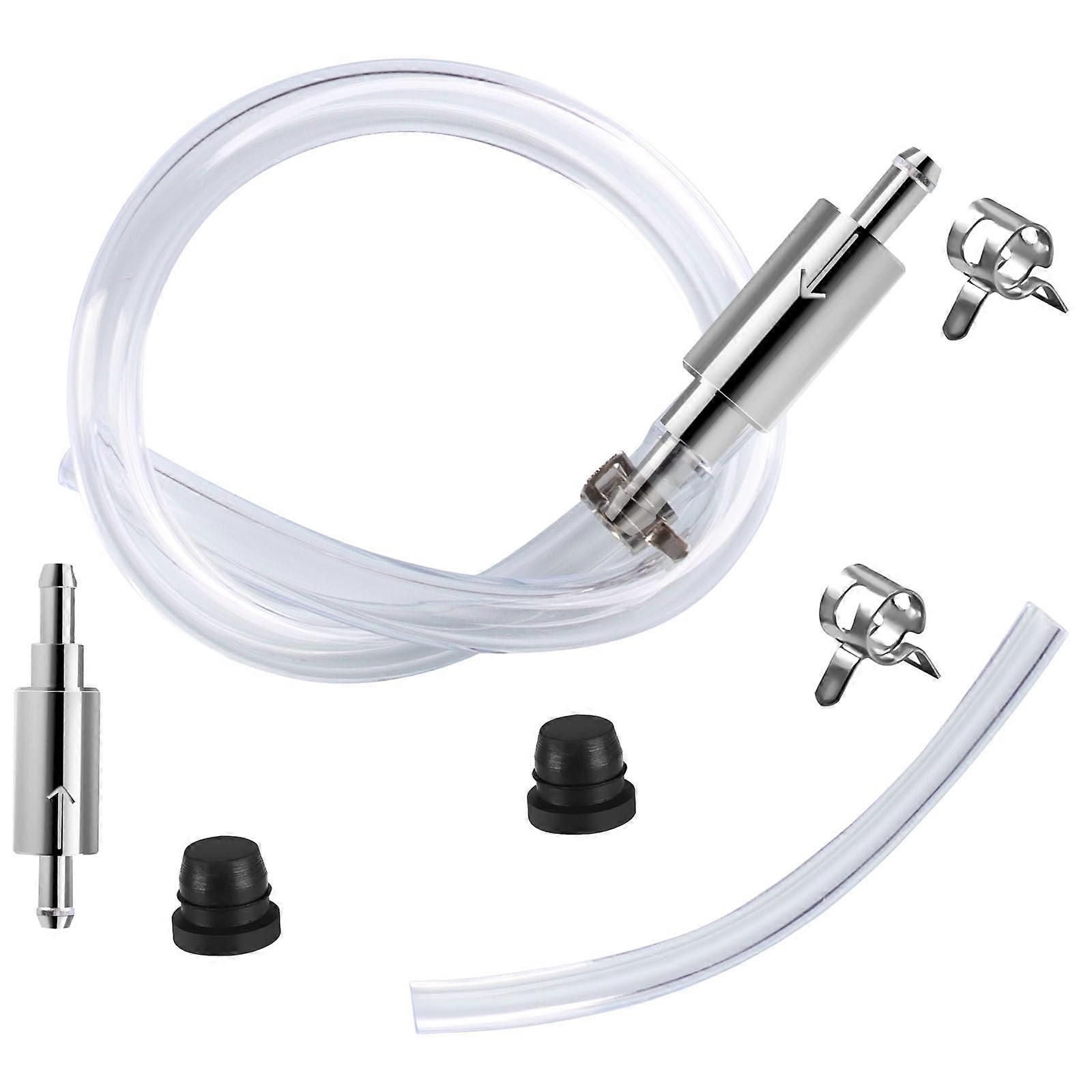 Brake Bleeder Kit with OneWay Check Valve, SinglePerson Operation for Cars and Motorcycles