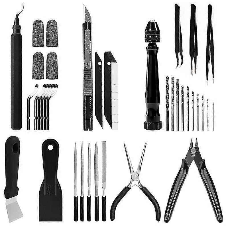Black 3D Printer Tool Kit: Beginner Tool Set for 3D Printers - Starter Tool Package