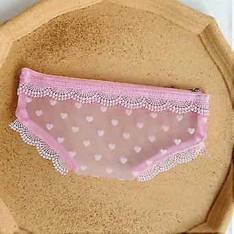 Briefs Shape Travel Cosmetic Bag Fashion Mesh Toiletry Bag Makeup Storage Pouch Clear Zipper Cosmetic Bag