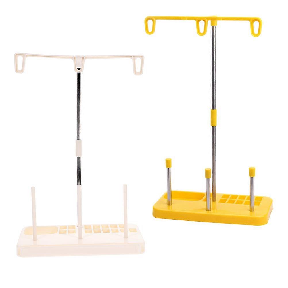 Embroidery And Sewing Machine Stand 2Pcs Assorted Color Thread Storage For Home Users Quilting Support