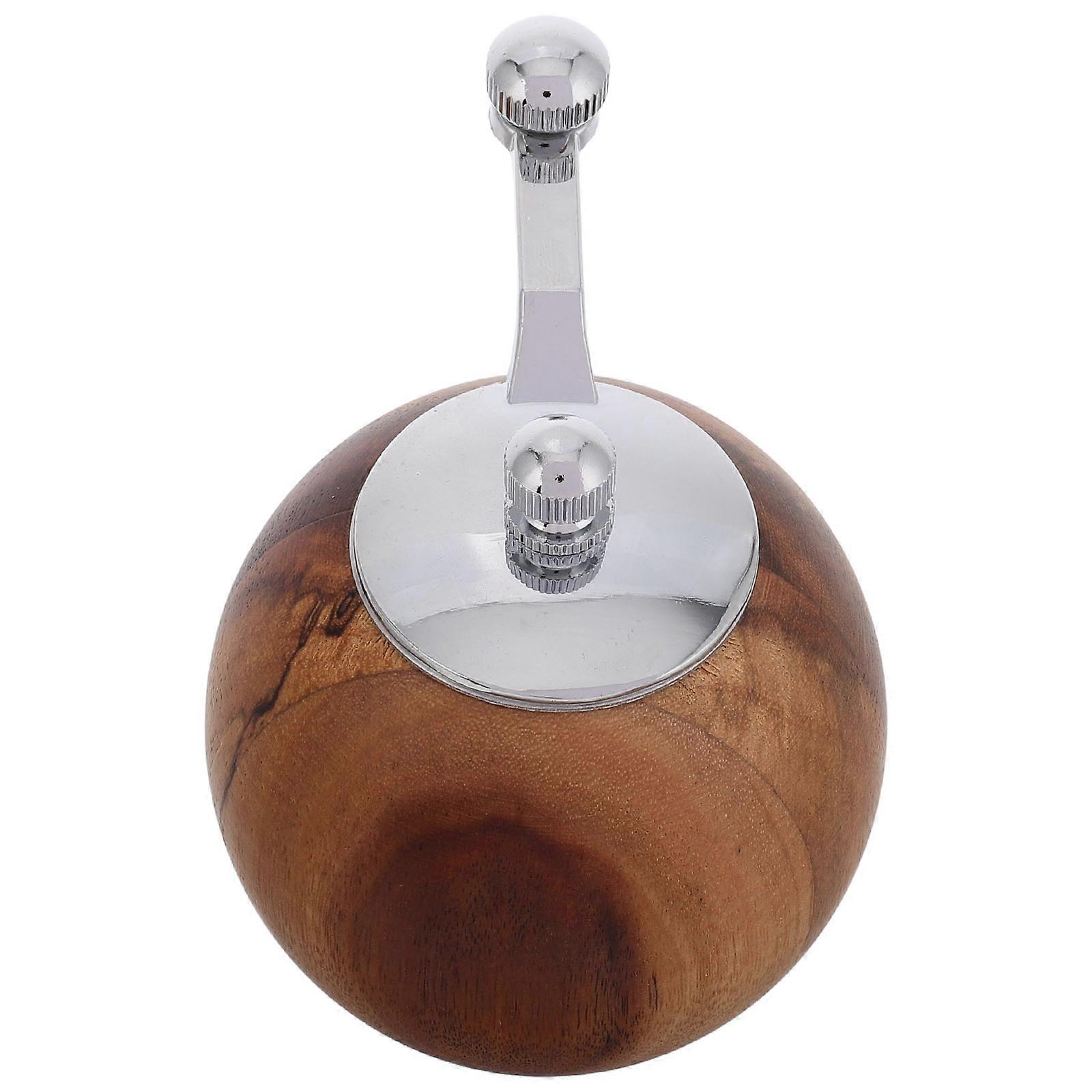 Light Brown Manual Pepper Grinder 2Pcs Kitchen Tools For Efficient Grinding Outdoor Camping Multi-purpose Use