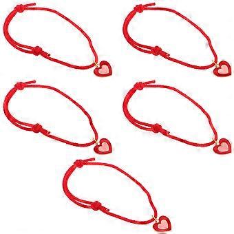 Red Rope Handmade Pet Collar Necklace for Decoration 25Pcs Small Dog and Cat