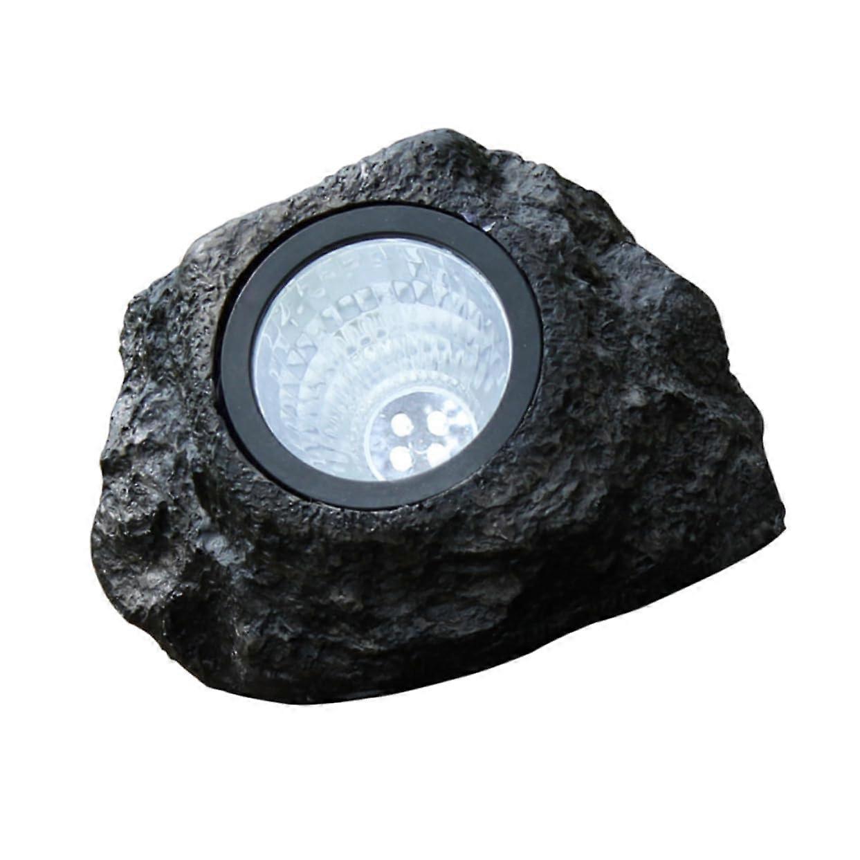 Solar Garden Light Outdoor LED Spotlight with Stone Simulation, Waterproof, Automatic DusktoDawn