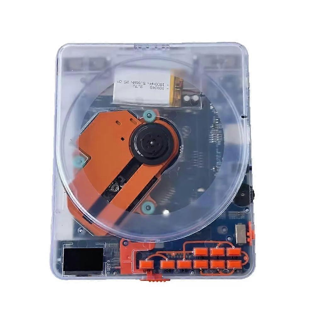 English Learning Repeater CD Player Portable Transparent CD Disc MP3 Player