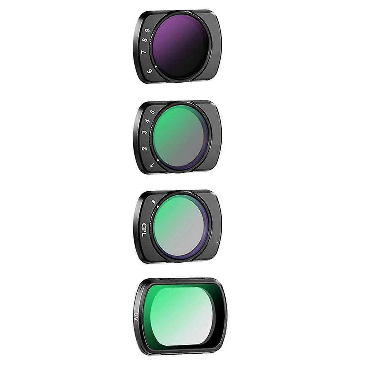 Magnetic Variable ND&UV&CPL Filter Set for Pocket 3 Creator Combo Accessories, Action Camera Filter
