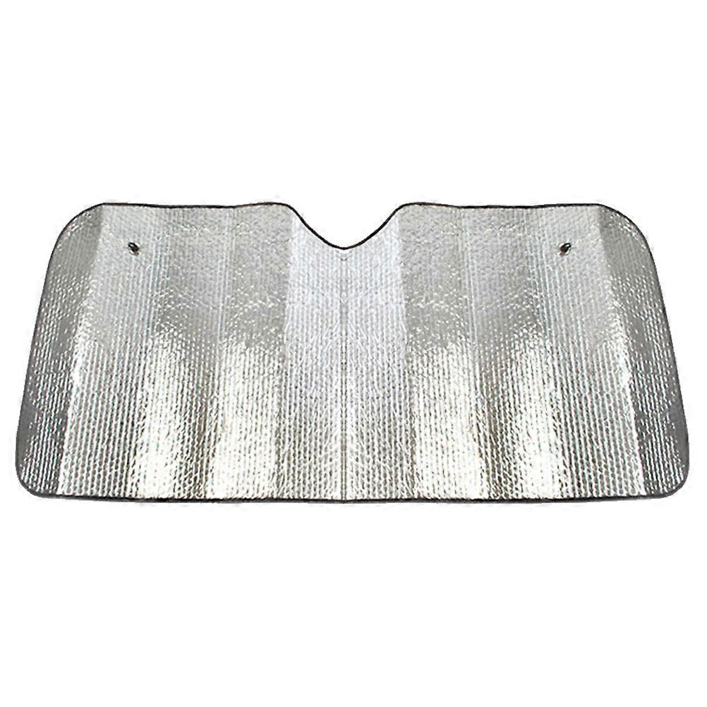 Heat Reflective Car Auto Windshield Visor For Strong Sunlight Conditions In Silver Featuring 1Pack