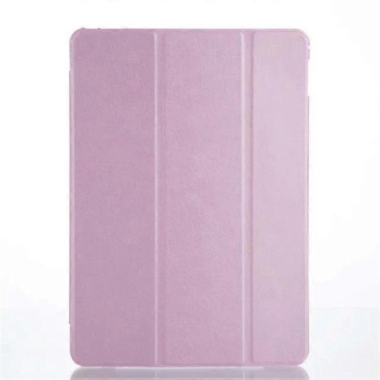 Stylish Case For Ipad 10-10.9 Pink Smart Silk Texture Tri-fold Leather