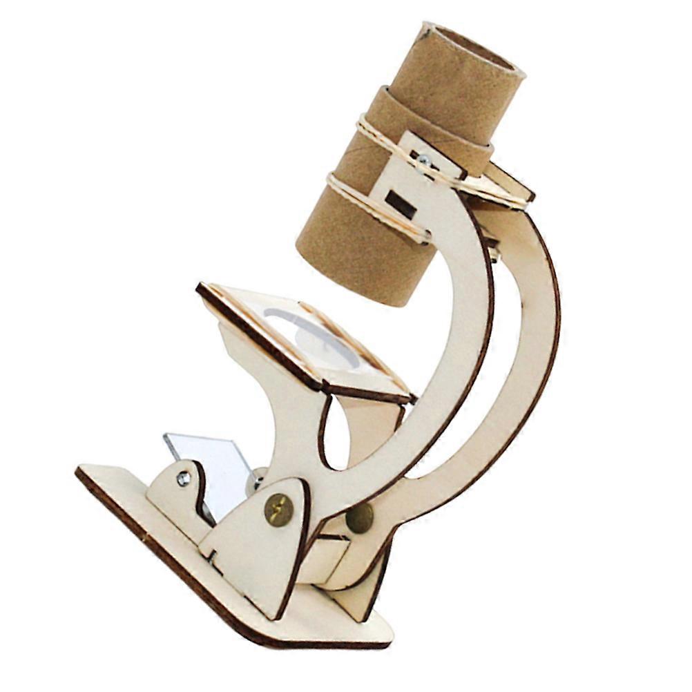 Microscope Toy Wooden Engineering Game for Science Kit