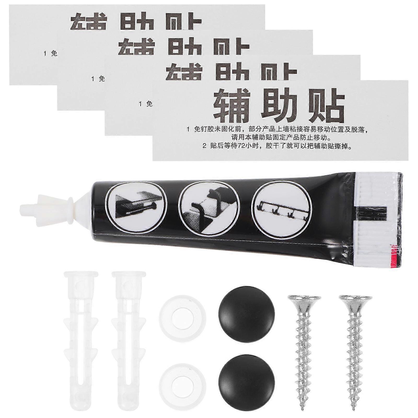 Bathroom Storage Rack Wall Hanging Shelf for 1Set Black