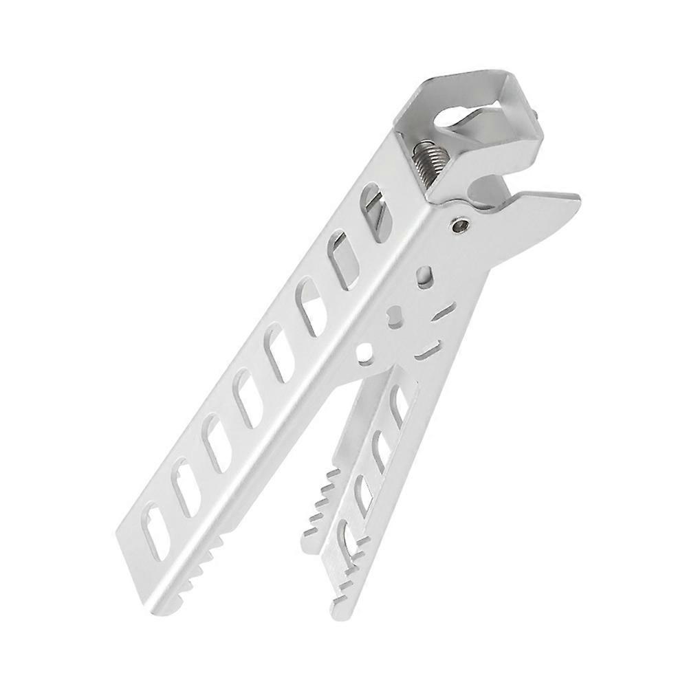 Camping Pot Holder Clip Shape Kitchen Gadget Silver Balanced Plate Holding 1Pack