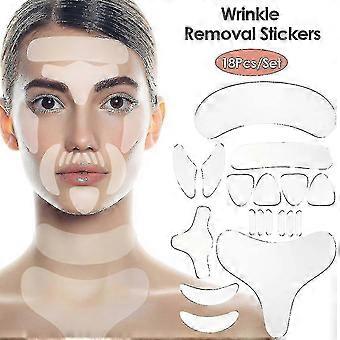 18pcs Anti-Falten Hals Aufkleber Brust Aufkleber Hals Aufkleber Silikon Anti-Falten Aufkleber Lifting und Straffung Haut Hals und Hals Schönheit Aufkleber Qyroadw