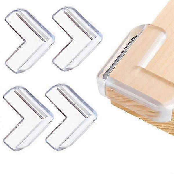 2025 4-pack Corner protection / Edge protection / Table edge protection Transparent one size