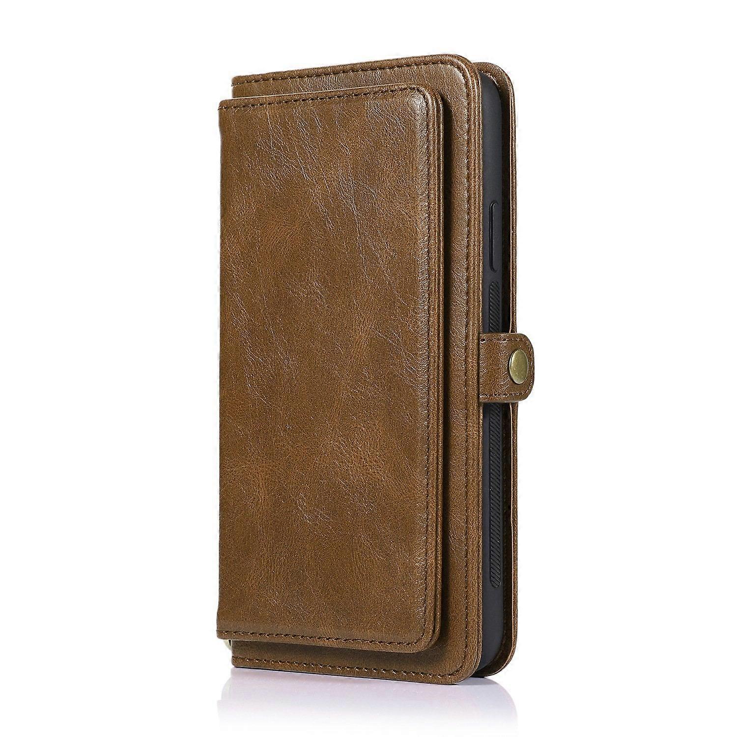 Case For Iphone 13 Mini 5.4 Brown Multifunctional Leather Two-in-one Wallet No6319