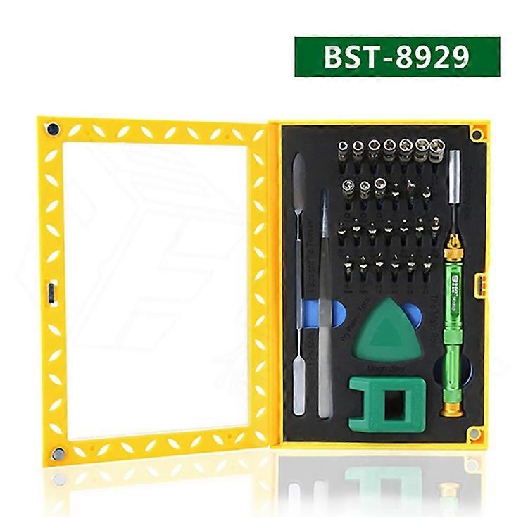 BEST BST-8929 Multi-function Screwdriver Set High Precision Screwdriver Kit with Tweezers Magnetizer